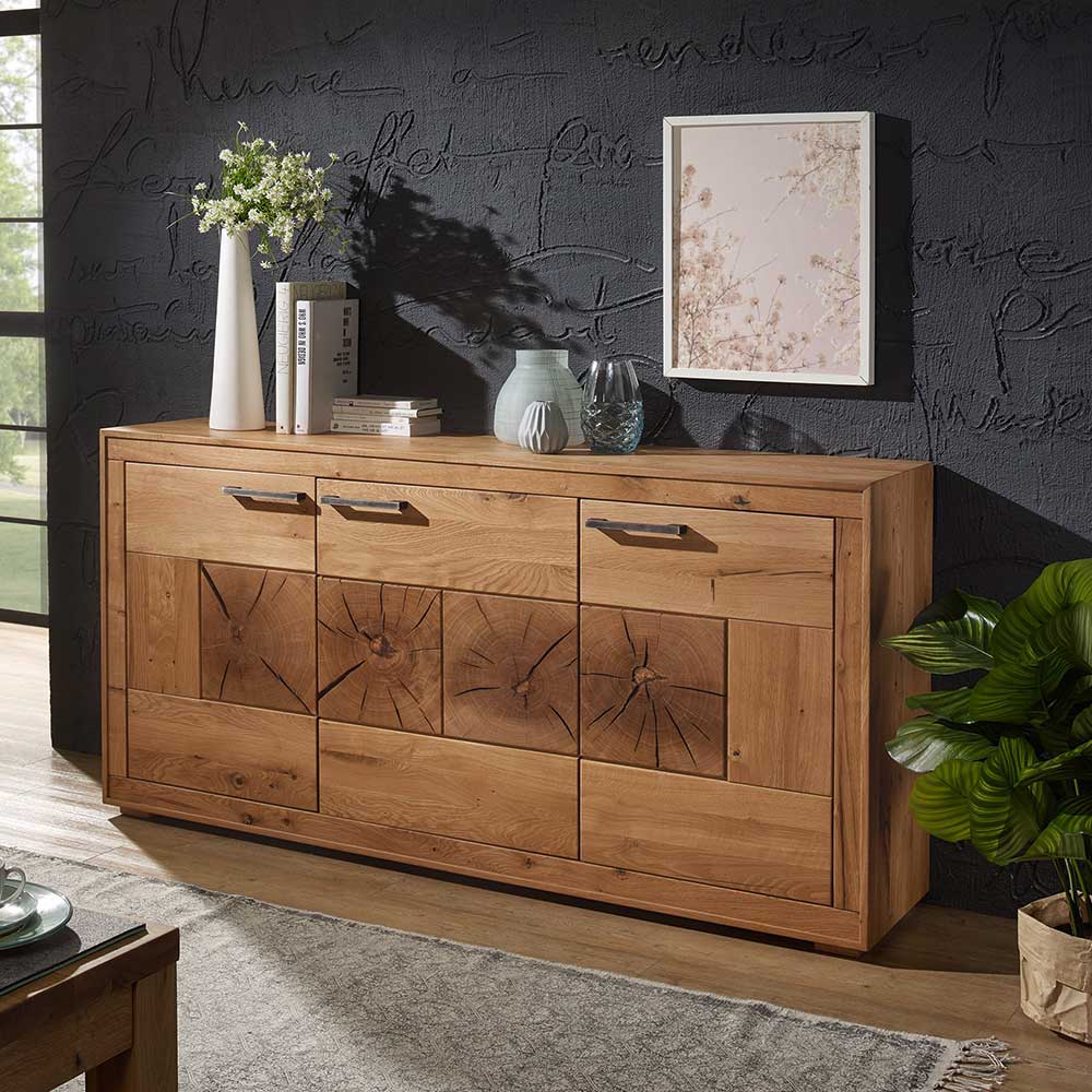 Wohnzimmer Sideboard Aus Wildeiche Massivholz 170 Cm Moebel Liebe